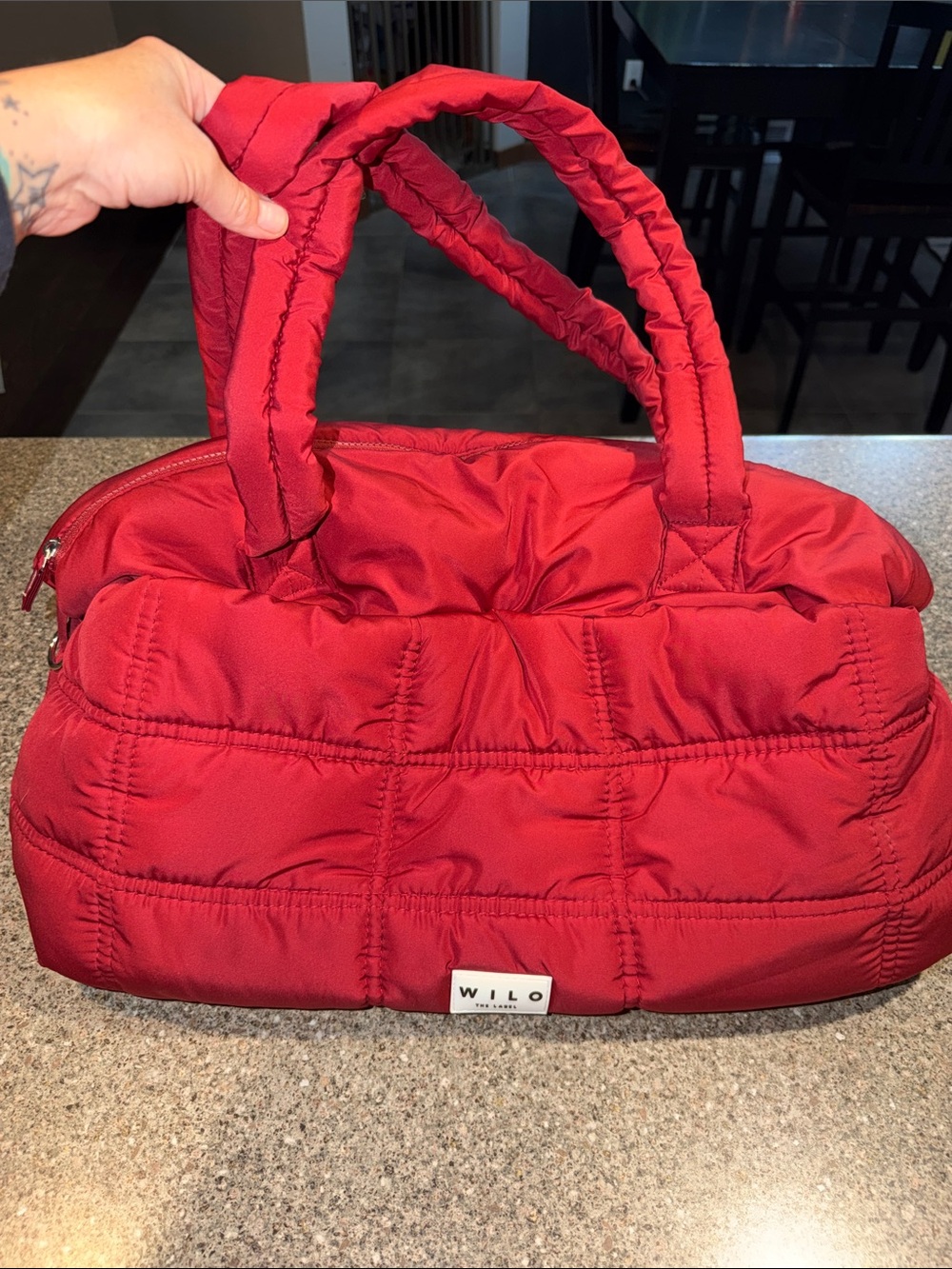 Wilo the Label quilted puffer tote bag